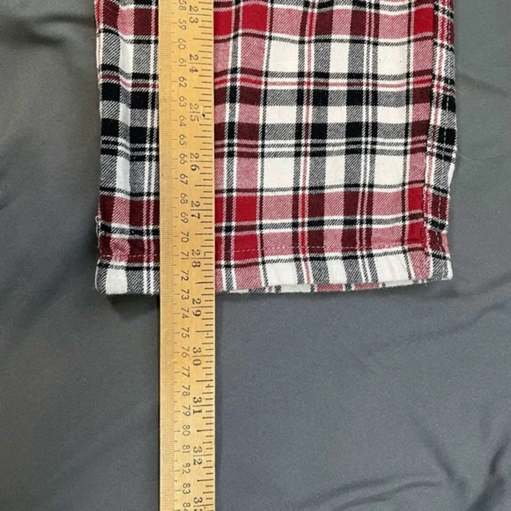 Disney Mickey Mouse Plaid Pajama Pants Red White Black Women Medium Lounge Sleep - Picture 6 of 7
